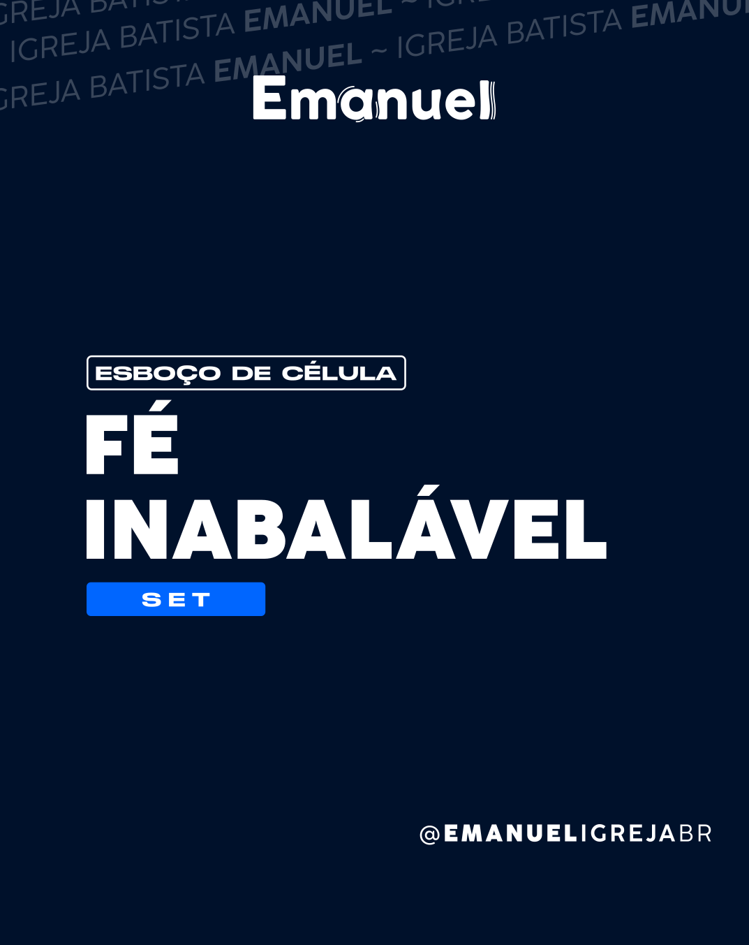 Fé inabalável; Te faz buscar onde e quando para muitos seria “impossível”.